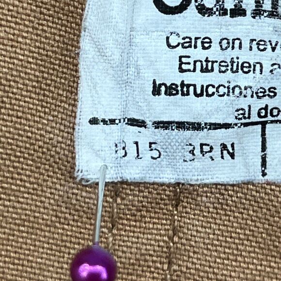 CARHARTT Pants Mens 36X30 Utility Work Loose Fit Cargo Canvas Cotton Brown - Picture 11 of 15